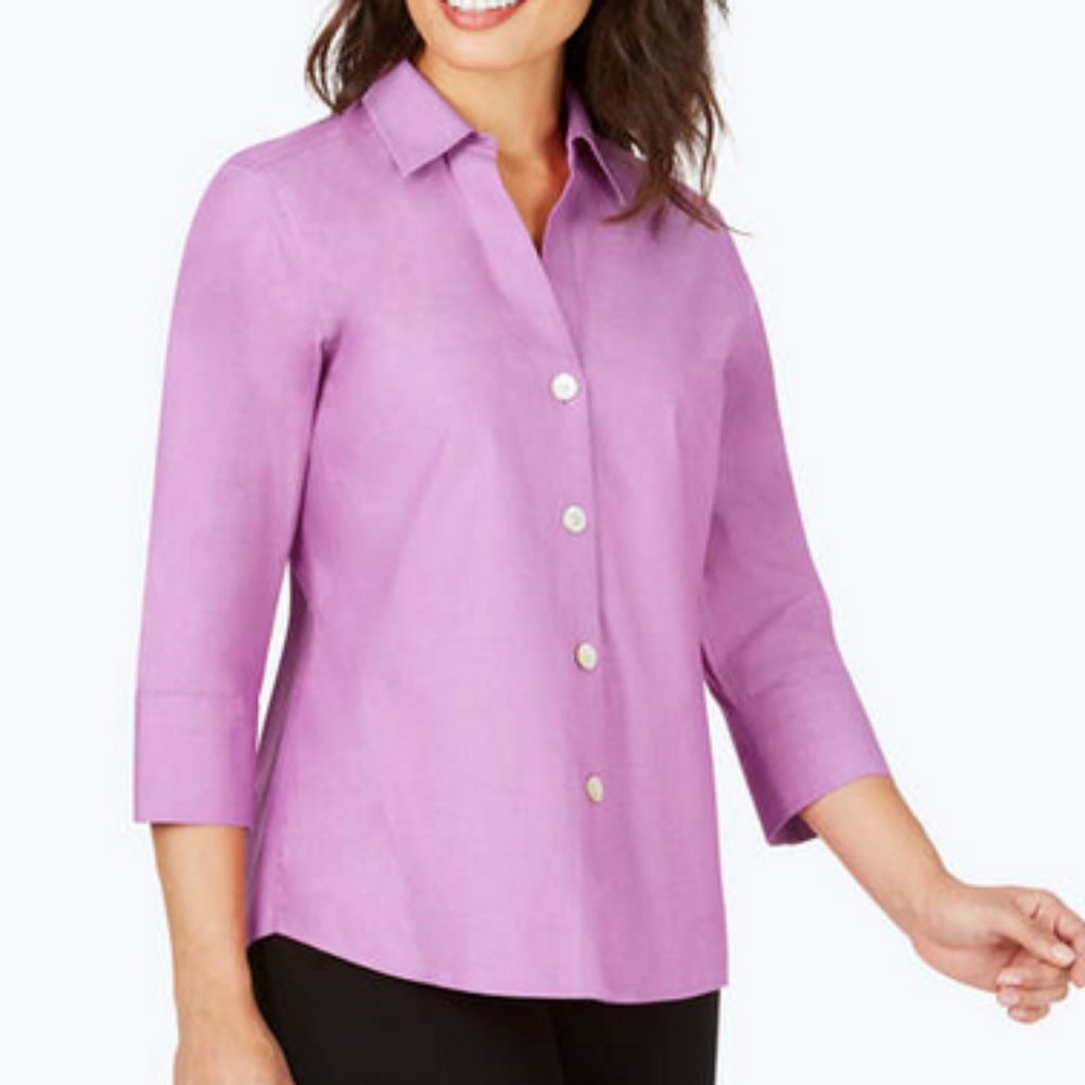 Petite Foxcroft Paityn Blouse